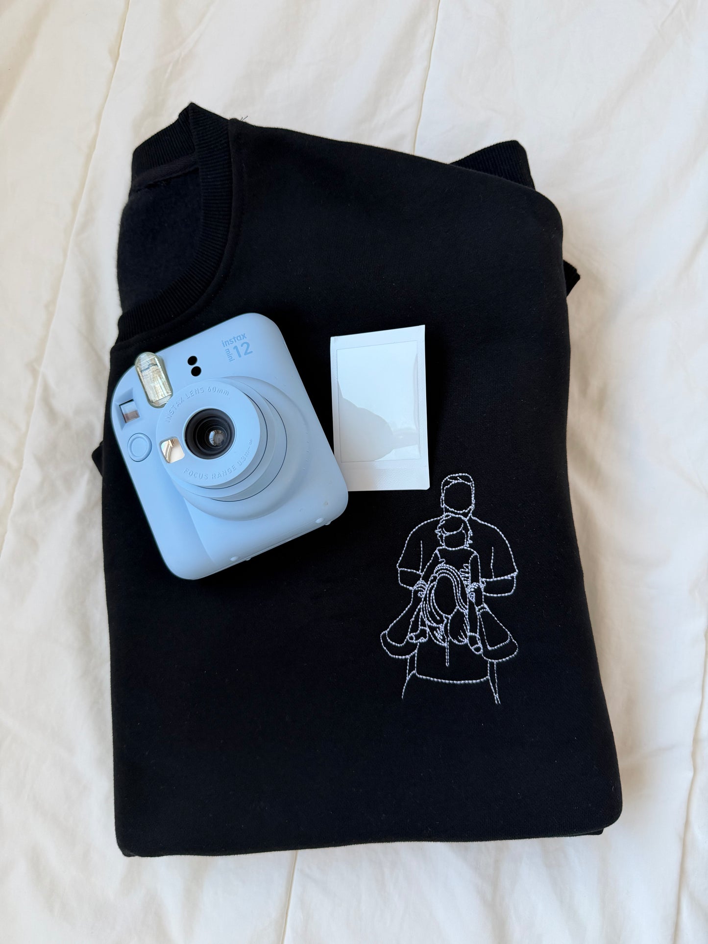 Personlig porträttbroderad tröja